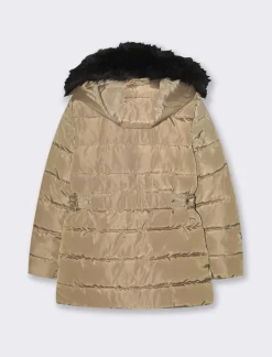 Piazza Italia Giaccone imbottito con cappuccio removibile con zip e cappuccio - Cammello Beige Store