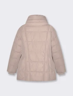 Piazza Italia Giaccone imbottito vestibilità slim con zip in metallo dorato - Rosa Hot