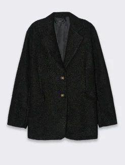 Piazza Italia Giaccone in tessuto bouclÃ¨ - Nero Cheap