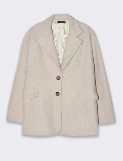 Piazza Italia Giaccone in tessuto bouclÃ¨ - Avorio Outlet