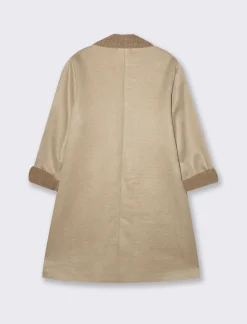 Piazza Italia Giaccone in tessuto combinato a 2 bottoni - Beige Discount