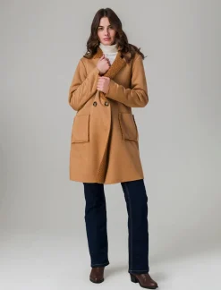 Piazza Italia Giaccone in tessuto combinato a 2 bottoni - Cammello Shop