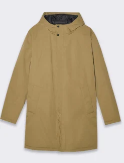 Piazza Italia Giaccone modello parka realizzato in tessuto tecnico imbottito - kaki Verde Shop