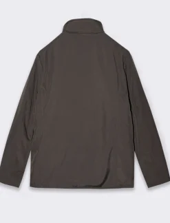 Piazza Italia Giaccone realizzato in tessuto tecnico a collo alto - Moro Marrone Cheap