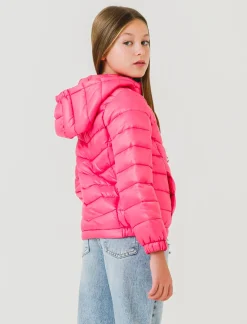 Piazza Italia Giubbino 100 gr in nylon con cappuccio, caldo ma extra leggero per un comfort quotidiano. - Fuxia Sale