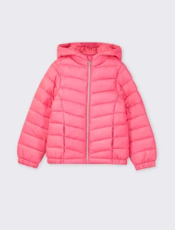 Piazza Italia Giubbino 100 gr in nylon con cappuccio, caldo ma extra leggero per un comfort quotidiano. - Fuxia Sale