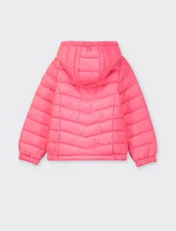 Piazza Italia Giubbino 100 gr in nylon con cappuccio, caldo ma extra leggero per un comfort quotidiano. - Fuxia Sale