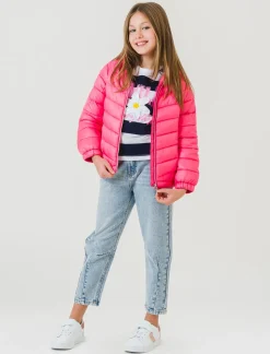 Piazza Italia Giubbino 100 gr in nylon con cappuccio, caldo ma extra leggero per un comfort quotidiano. - Fuxia Sale