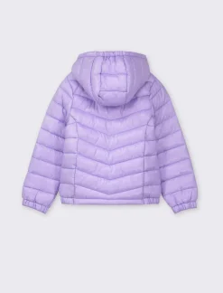 Piazza Italia Giubbino 100 gr in nylon con cappuccio, caldo ma extra leggero per un comfort quotidiano. - Lilla Viola Cheap