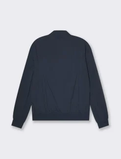 Piazza Italia Giubbotto bomber basic in tessuto tecnico - Blu Discount