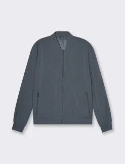 Piazza Italia Giubbotto bomber basic in tessuto tecnico - Avion Blu Sale