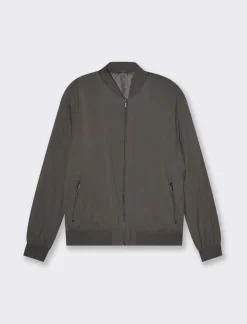 Piazza Italia Giubbotto bomber basic in tessuto tecnico - Moro Marrone Store