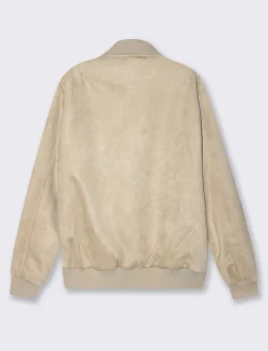 Piazza Italia Giubbotto bomber in tessuto effetto scamosciato - ecru Beige Best