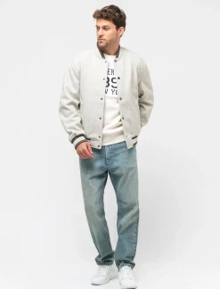 Piazza Italia Giubbotto bomber realizzato in panno effetto lana - mel. Grigio Cheap