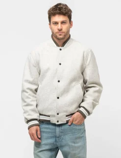 Piazza Italia Giubbotto bomber realizzato in panno effetto lana - mel. Grigio Cheap