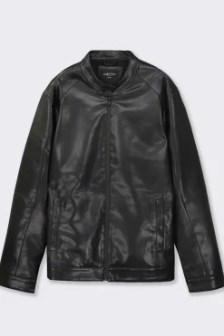 Piazza Italia Giubbotto con collo a pistagnacon cerniera metallica - Nero Outlet