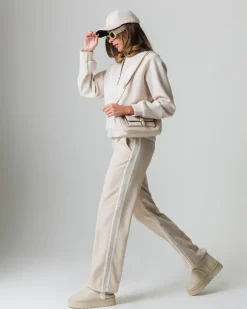 Piazza Italia Giubbotto con zip e manica raglan.Vestibilità regular - burro Bianco Outlet