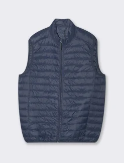 Piazza Italia Giubbotto gilet imbottito a collo alto - Blu Shop