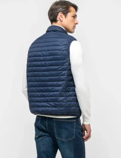 Piazza Italia Giubbotto gilet imbottito a collo alto - Blu Shop