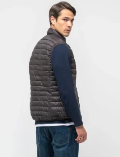 Piazza Italia Giubbotto gilet imbottito a collo alto - Moro Marrone Best