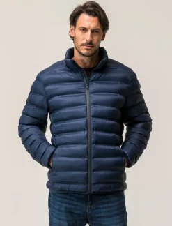 Piazza Italia Giubbotto imbottito a collo alto - Blu Hot