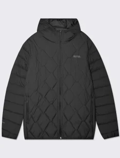 Piazza Italia Giubbotto imbottito a collo alto con cappuccio - Nero New