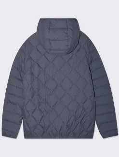 Piazza Italia Giubbotto imbottito a collo alto con cappuccio - Avion Blu Clearance