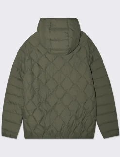 Piazza Italia Giubbotto imbottito a collo alto con cappuccio - salvia Verde Online