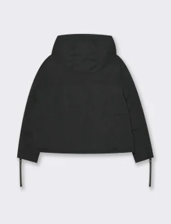 Piazza Italia Giubbotto imbottito con cappuccio e chiusura con zip e coulisse - Nero Cheap