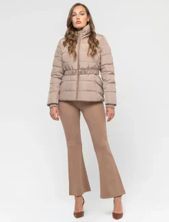 Piazza Italia Giubbotto imbottito con cerniera in metallo e cintura elastica in vita - castoro Grigio Best Sale