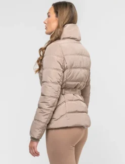 Piazza Italia Giubbotto imbottito con cerniera in metallo e cintura elastica in vita - castoro Grigio Best Sale