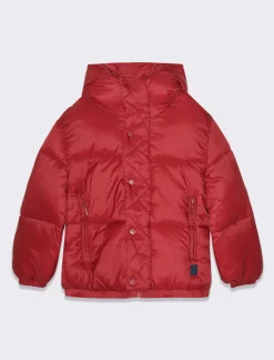 Piazza Italia Giubbotto imbottito con cappuccio loose fit - Bordeaux Rosso Online