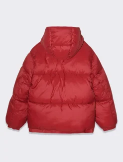 Piazza Italia Giubbotto imbottito con cappuccio loose fit - Bordeaux Rosso Online