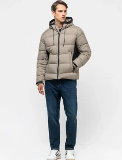 Piazza Italia Giubbotto imbottito in tessuto tecnico - kaki Verde Best