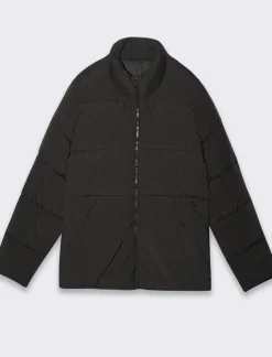 Piazza Italia Giubbotto imbottito in tessuto tecnico a collo alto - Nero Best