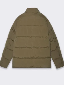 Piazza Italia Giubbotto imbottito in tessuto tecnico a collo alto - kaki Verde Discount