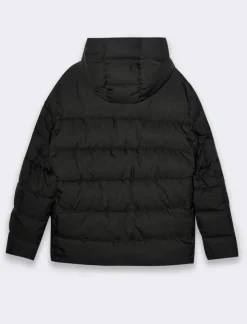 Piazza Italia Giubbotto imbottito in tessuto tecnico a collo alto con cappuccio - Nero Online