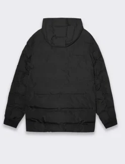 Piazza Italia Giubbotto imbottito in tessuto tecnico a collo alto con cappuccio regolabile - Nero Best