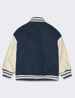 Piazza Italia Giubbotto in panno con maniche in similpelle - Blu Cheap