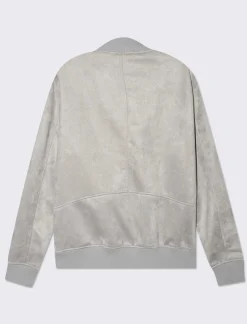 Piazza Italia Giubbotto in tessuto effetto scamosciato - Grigio Hot