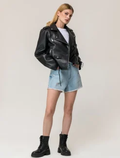 Piazza Italia Giubbotto modello biker vestibilità regular - Nero Best