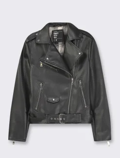 Piazza Italia Giubbotto modello biker vestibilità regular - Nero Best