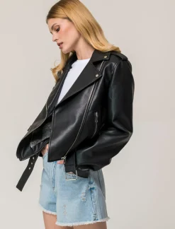 Piazza Italia Giubbotto modello biker vestibilità regular - Nero Best