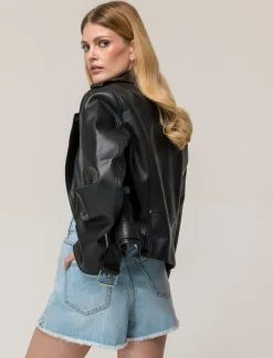 Piazza Italia Giubbotto modello biker vestibilità regular - Nero Best