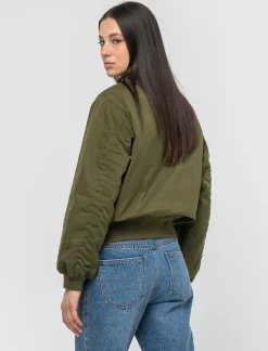 Piazza Italia Giubbotto modello bomber leggermente imbottito - Kaky 1 Verde Sale