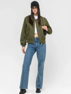 Piazza Italia Giubbotto modello bomber leggermente imbottito - Kaky 1 Verde Sale