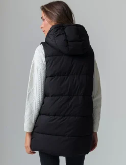 Piazza Italia Giubbotto modello gilet con cappuccio e tasche a filetto - Nero Flash Sale