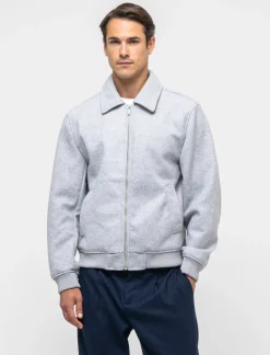 Piazza Italia Giubbotto realizzato in panno effetto lana con tasche a filetto - mel. Grigio Sale