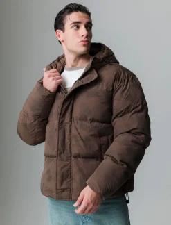 Piazza Italia Giubbotto realizzato in tessuto tecnico imbottito - fango Grigio Hot