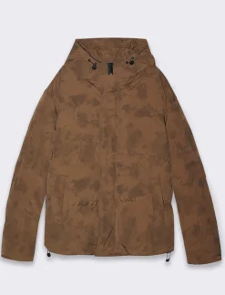 Piazza Italia Giubbotto realizzato in tessuto tecnico imbottito - fango Grigio Hot